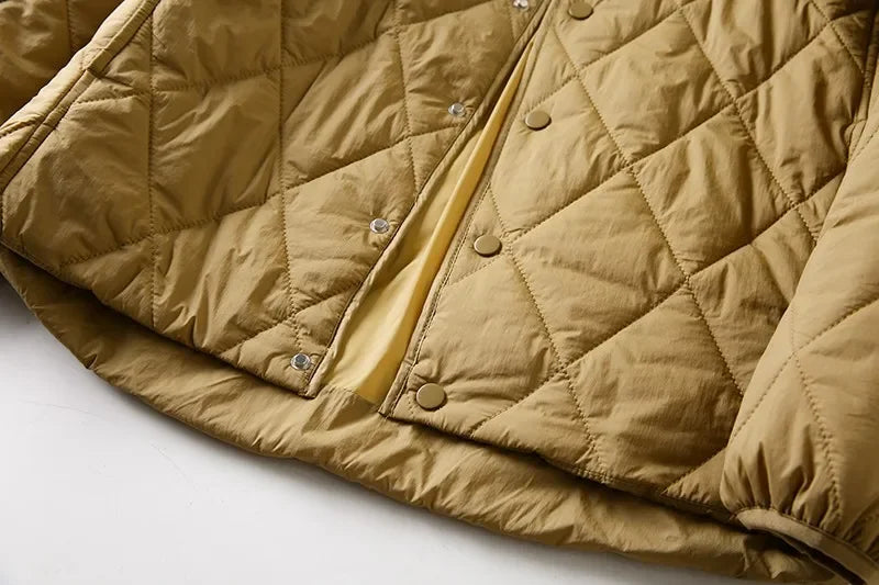 Manteau Coton Losange Couple Leger Hiver