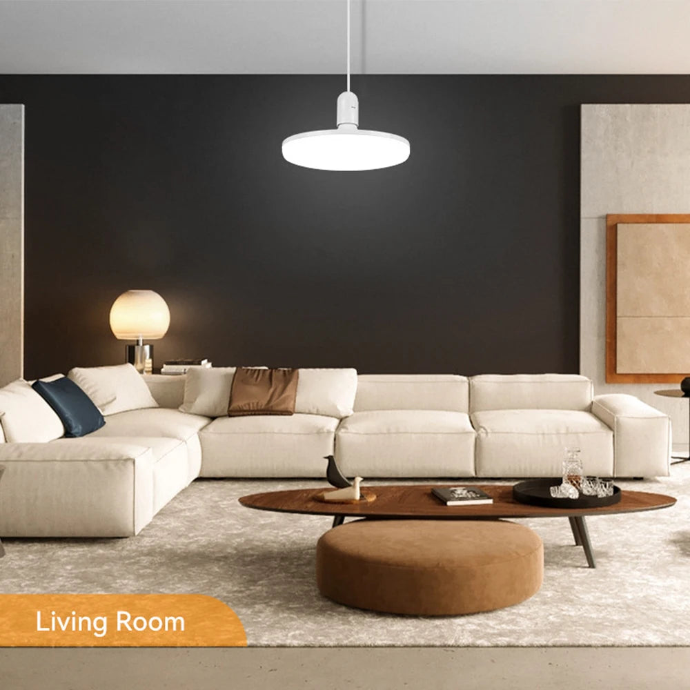 220V E27 Super Bright LED Bulb 20W 30W 40W 60W 100W UFO Leds Lights Indoor Cold White Lighting Table Lamps Garage Light