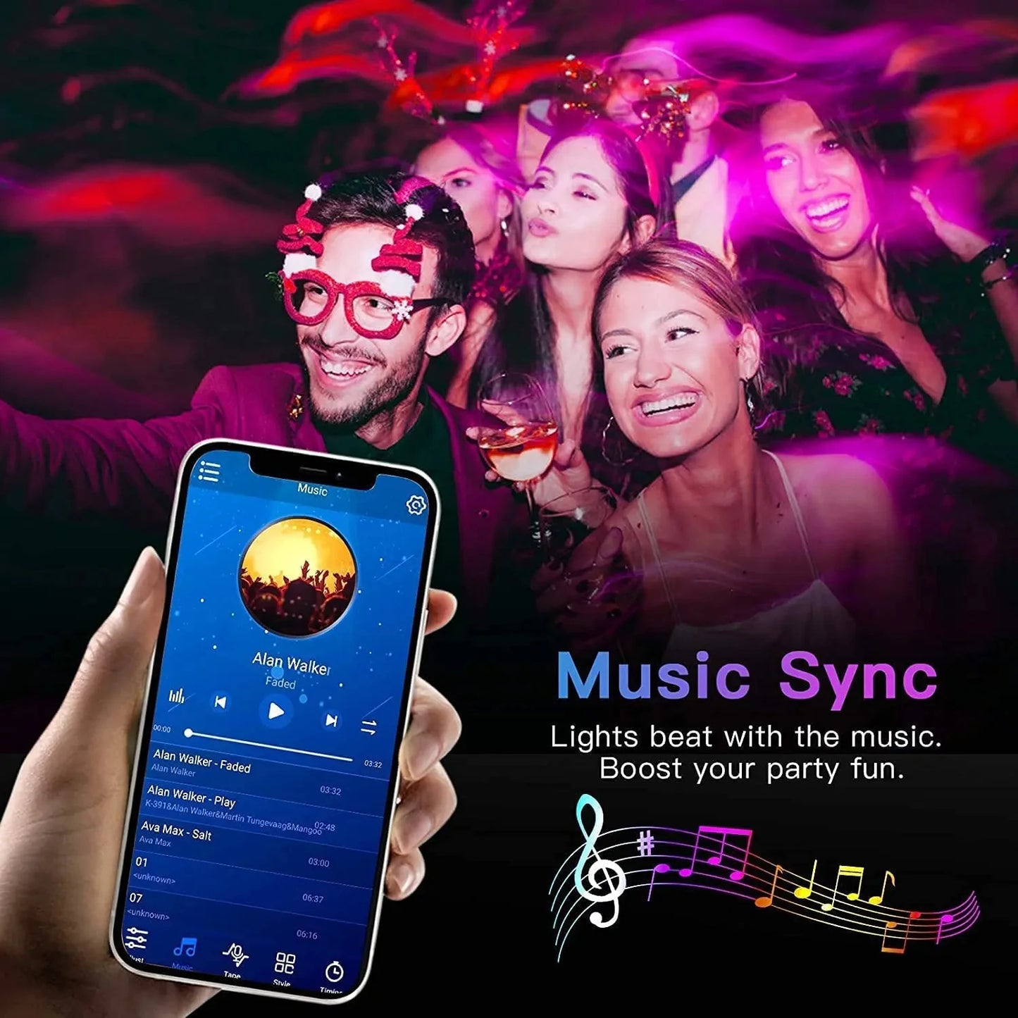 Ruban LED Connecté (5m) - Contrôle par App & Ambiance Gaming