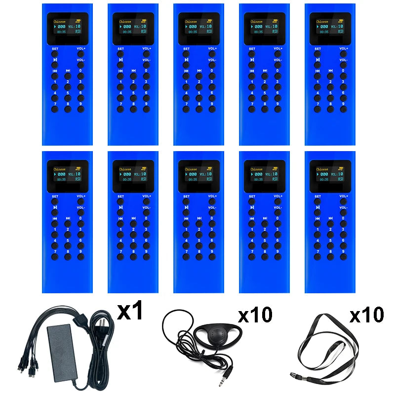 16GB Audio Guide System Museum Tourism Scenic Spot Audio Guide MP3 Player Different Languages Audio Guide