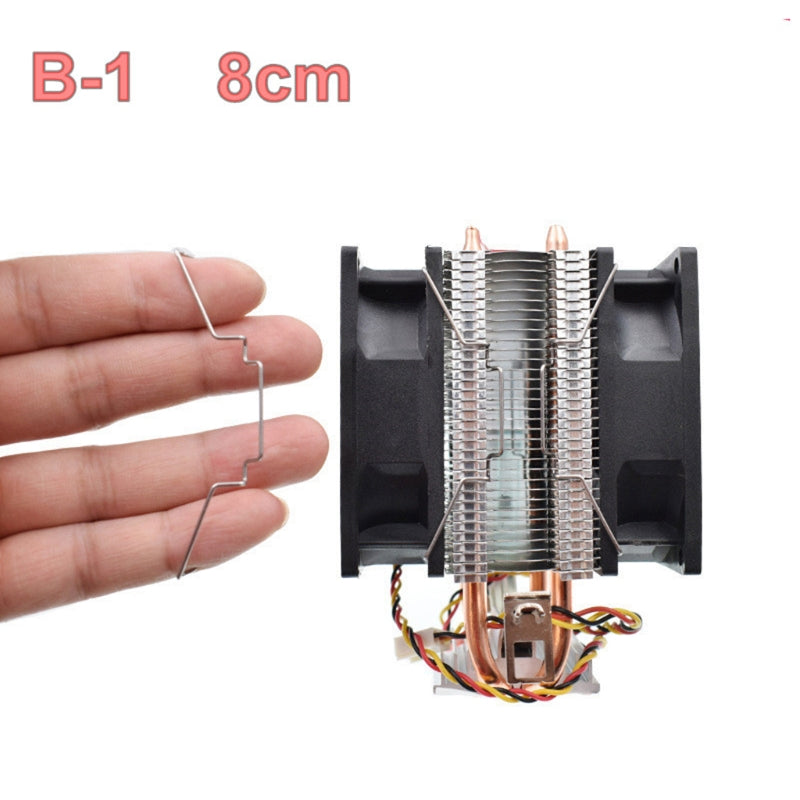 Computer CPU Cooling Fan Clips Stainless Steel Wire Fastener Buckle Bracket