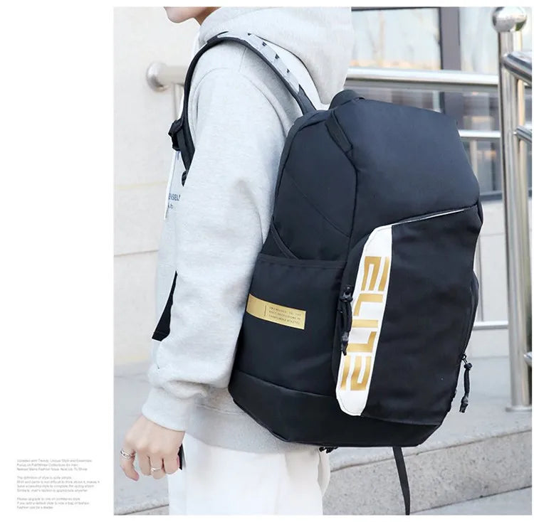 Elite US Team Sports Basketball Casual Universal Fashion Air Cushion Shoulder Computer Bag Men's and Women's YouthTravelBackpack