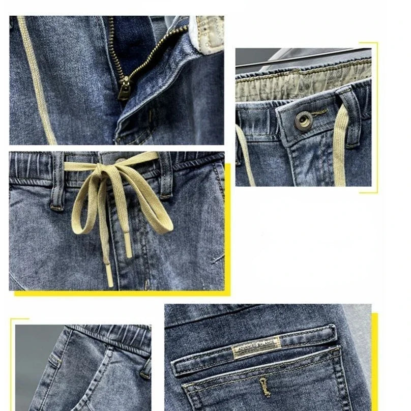Jean Cargo Korean Tapered Baggy Washed