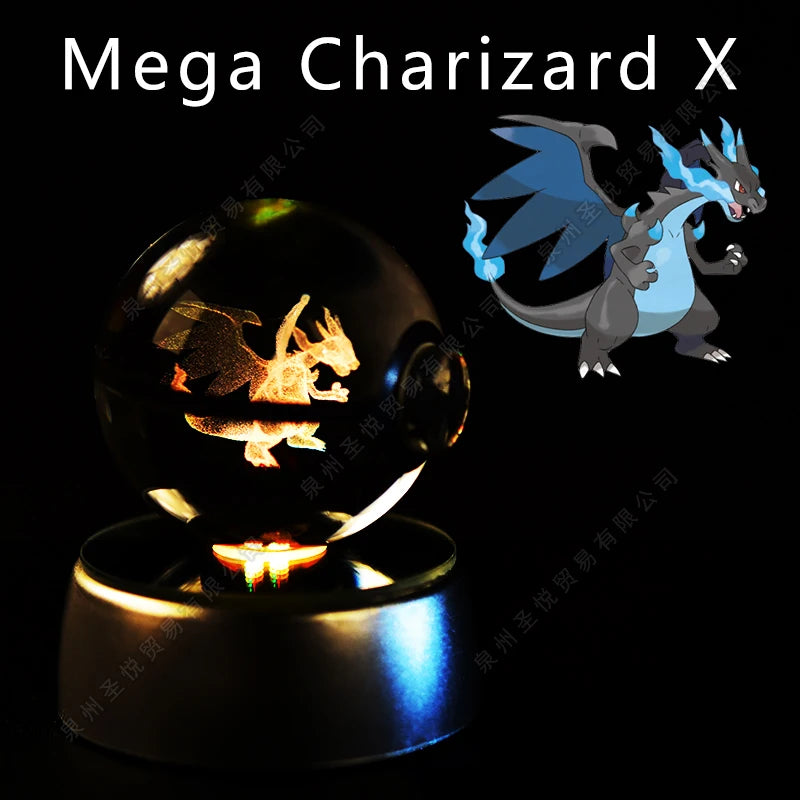 Veilleuse Pokémon 3D - Cristal de Collection (Pikachu/Gengar)