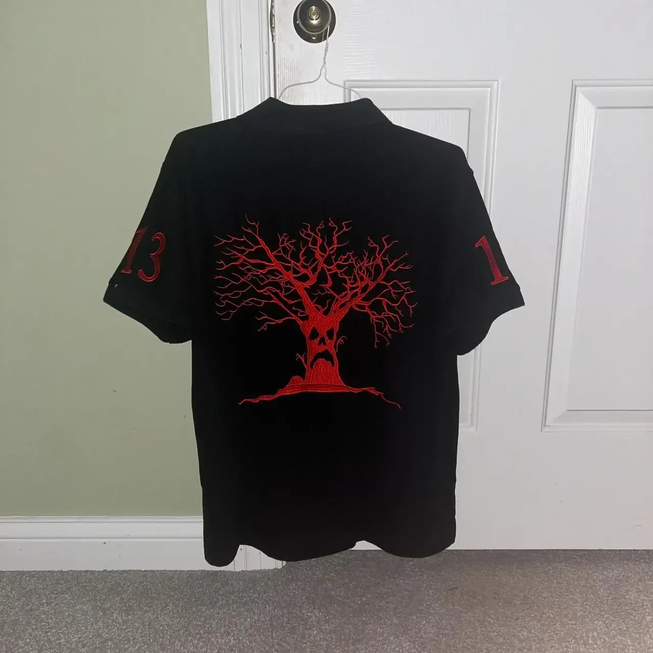 Polo MC Brode Arbre Diable Y2K Baseball