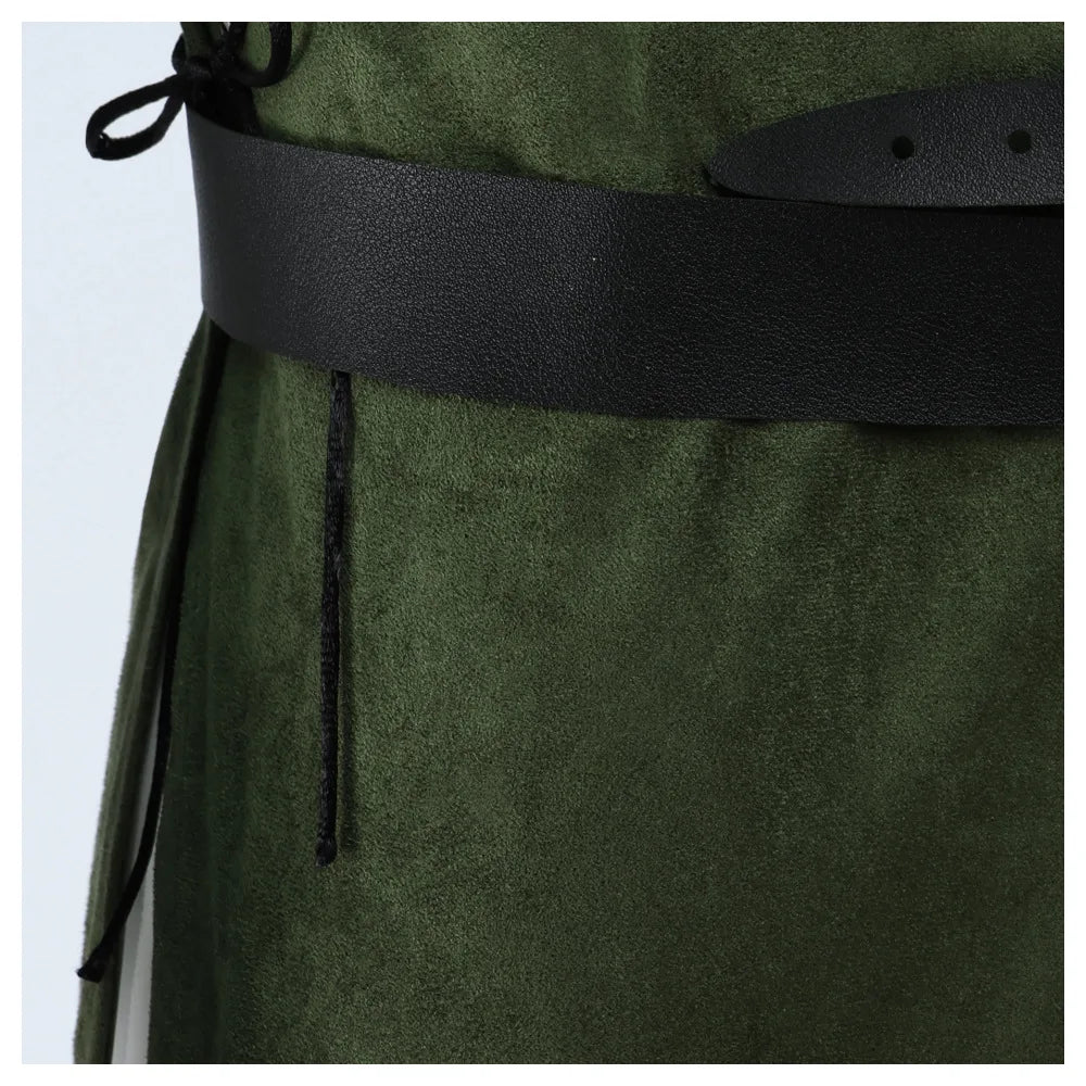 New Man's Fantasy Medieval Tunic Renaissance Vest Up Outerwear Eif Warrior Coats Outerwear Pirate Clothing Halloween Costume