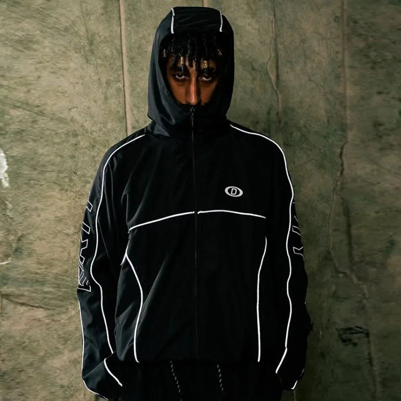 Sweat Capuche Streetwear Y2K Brodé Mixte