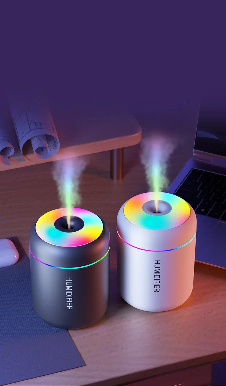 Mini Diffuseur d'Arômes - Humidificateur USB avec Effet LED