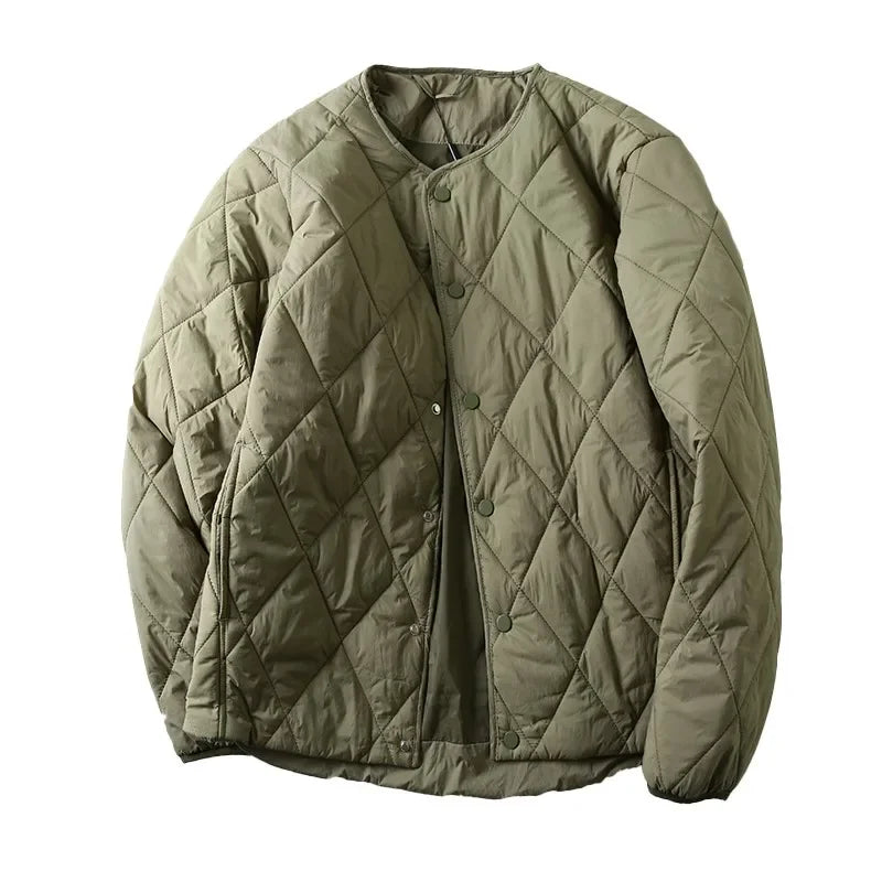 Manteau Coton Losange Couple Leger Hiver