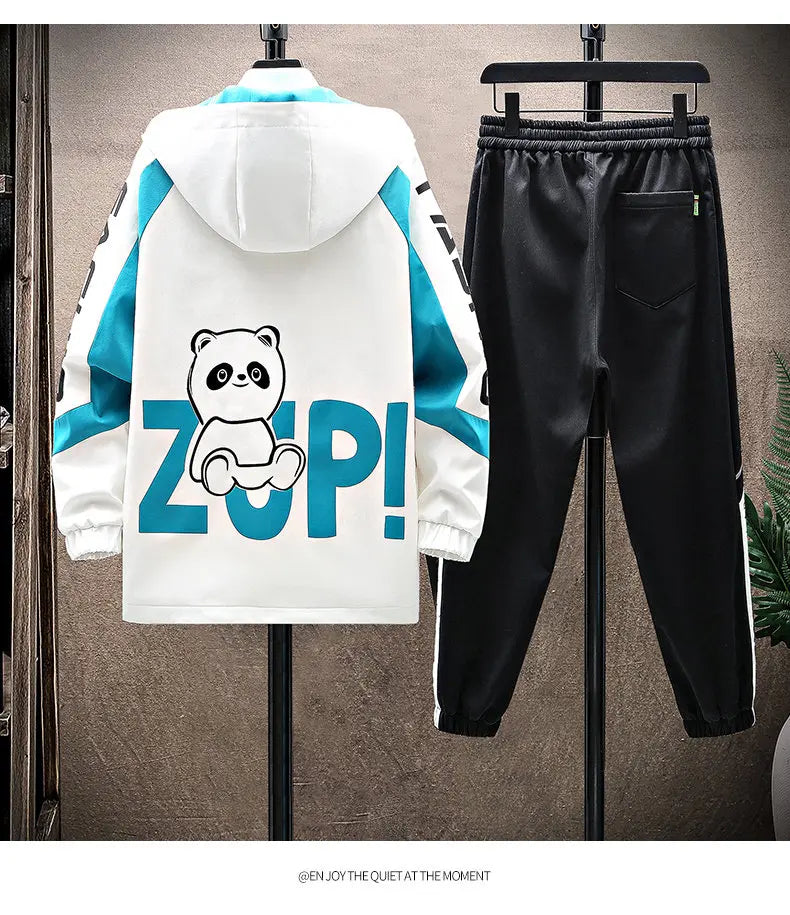 Ensemble Survetement Zippe Capuche Hip-Hop