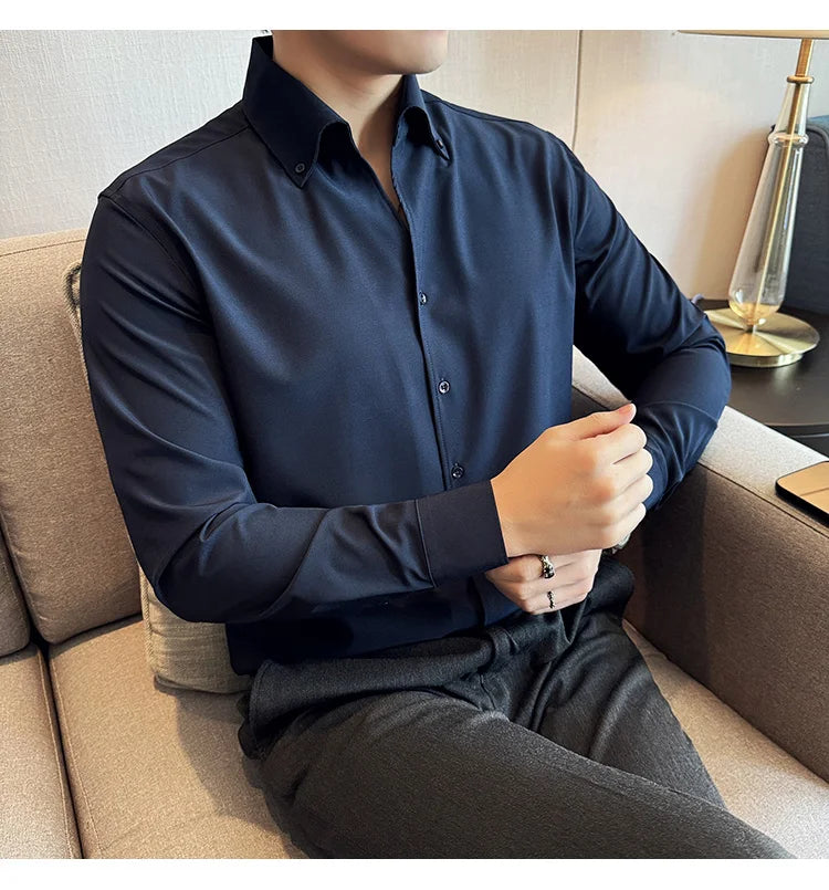 Chemise Slim Fit British ML Homme 2026