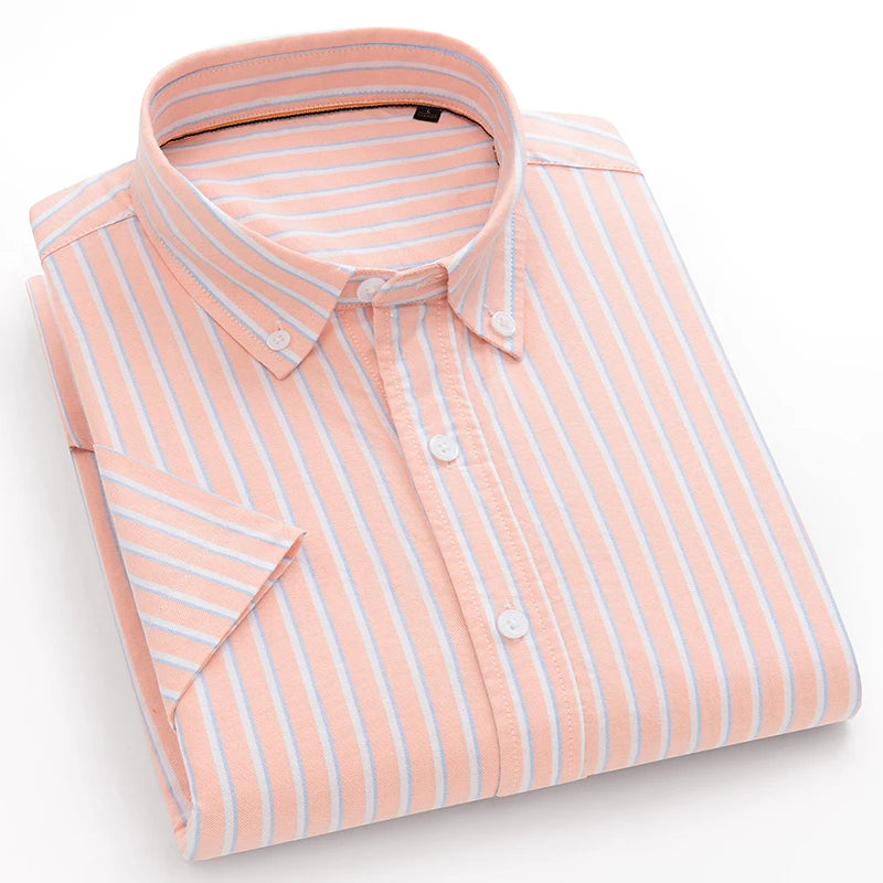 Chemise MC Coton Slim Fit Korean