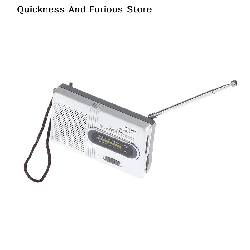 【TO】1PC Portable Mini Radio Handheld Dual Band SW/AM/FM Music Player Speaker with Telescopic Antenna Indoor/Outdoor Radio Stereo