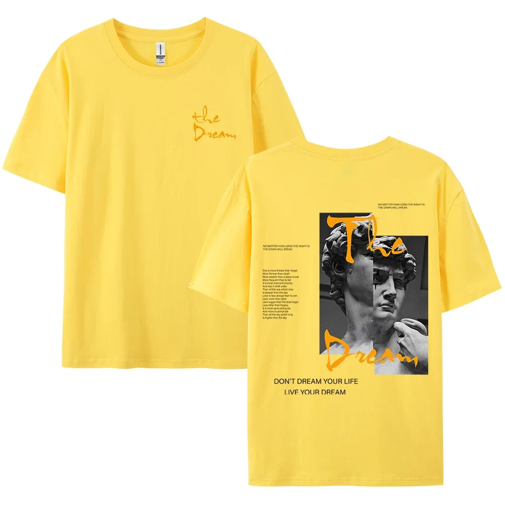 T-shirt Coton Streetwear "Live Your Dream"