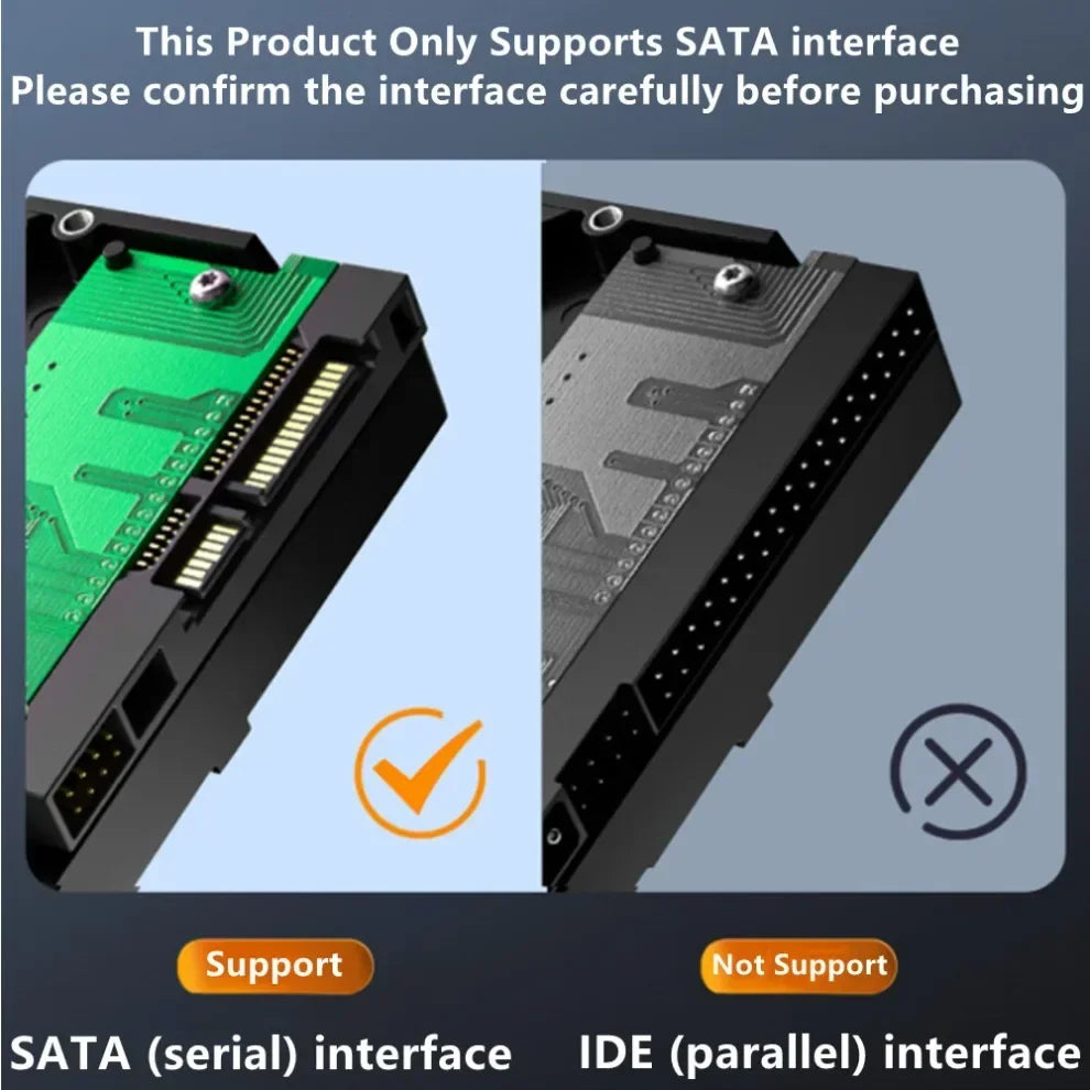 Grwibeou SATA To USB 3.0 Adapter External Hard Drive Converter Cable Support 2.5/3.5 Inch External SSD HDD Hard Drive Disk