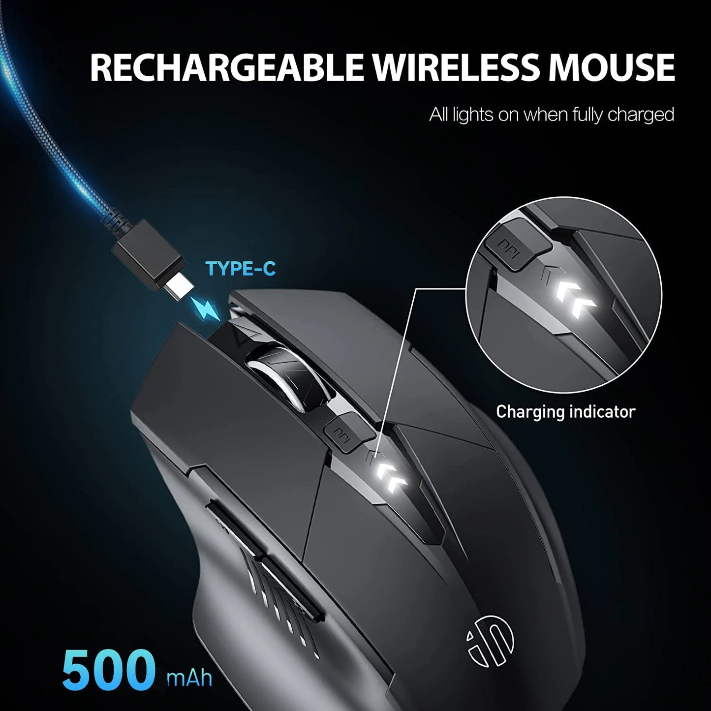 Souris Sans-Fil "Silent Click" - Bureau & Nomade