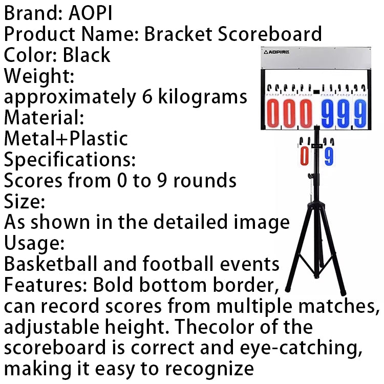 Scoreboard Multi Sport Games Volleyball Football Badminton Basketball Score Board Stand Style Scoreboard