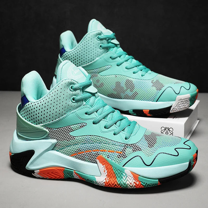 Sneaker Basketball Absorption Choc Homme