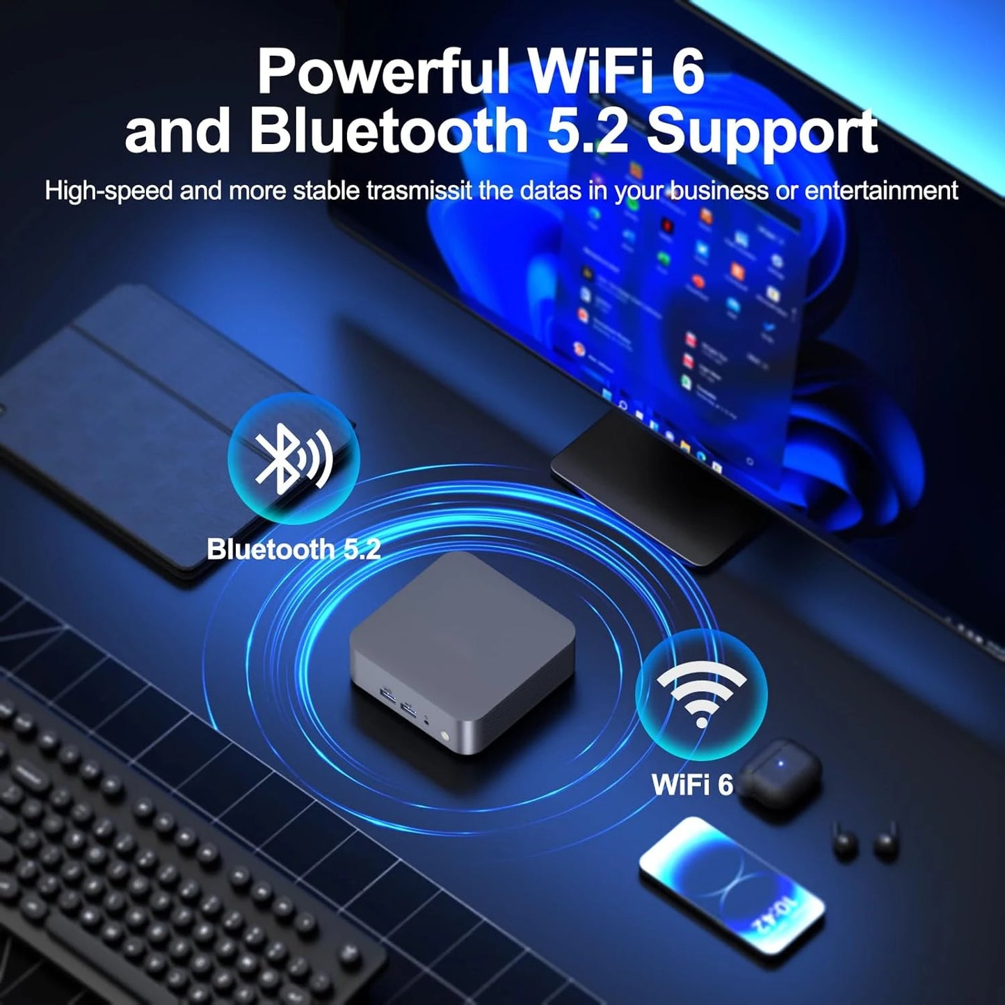 Portable MINI PC Core i9 10980HK Core i7 4510U Windows 11 16GB 32GB DDR4 2TB SSD Computer Gamer Office UHD Graphics Desktop PC