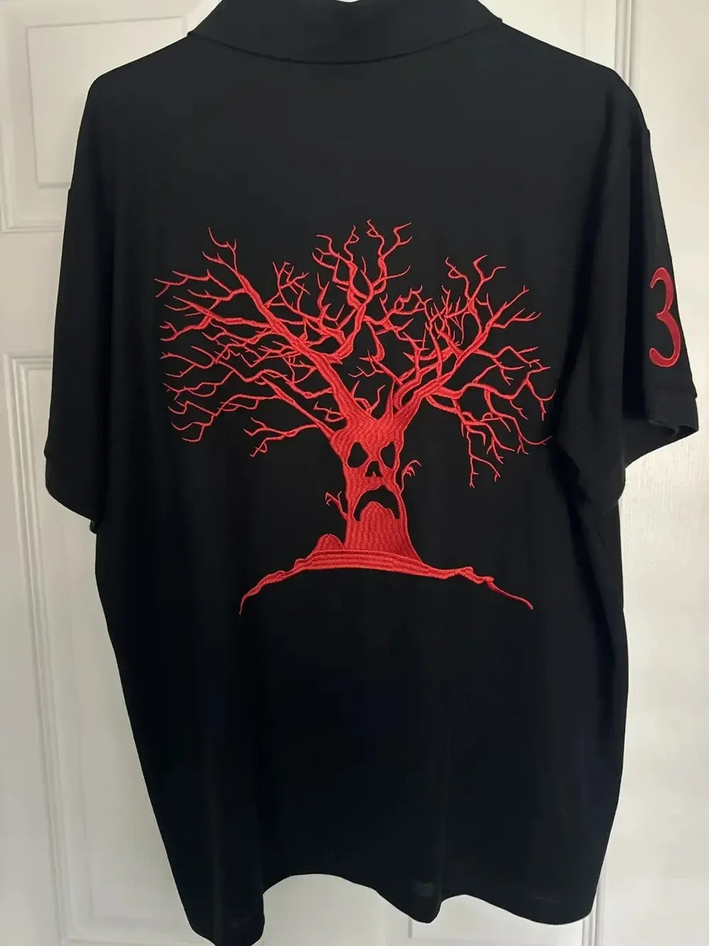 Polo MC Brode Arbre Diable Y2K Baseball