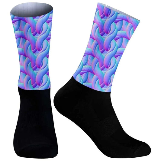Sport christmas Socks  Outdoor Seamless Sports Cycling Socks New Anti High Slip Quality Breathable Road Bicycle Socks