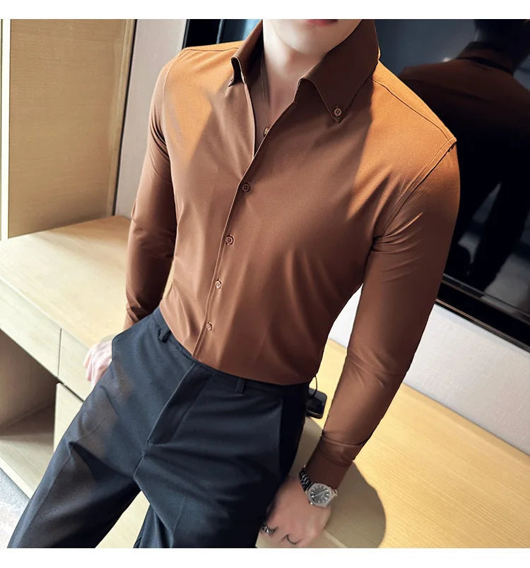 Chemise Slim Fit British ML Homme 2026
