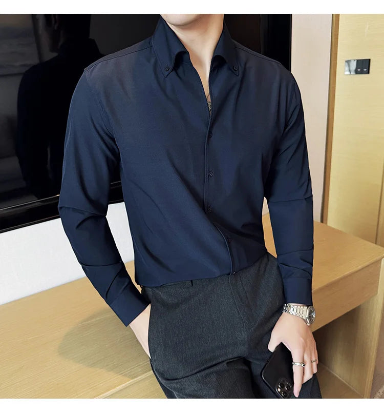 Chemise Slim Fit British ML Homme 2026