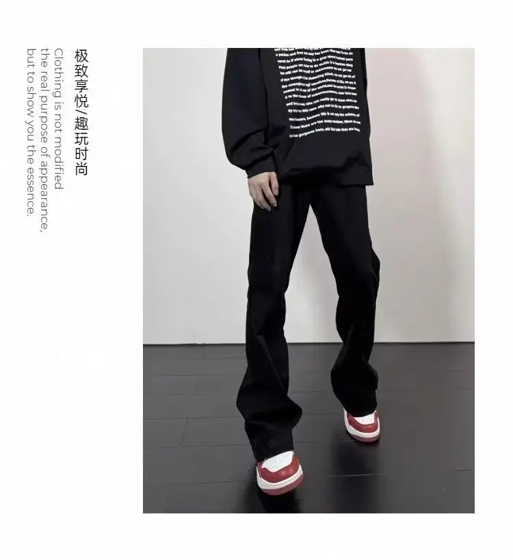 Jean Noir Homme Bootcut American Stretch
