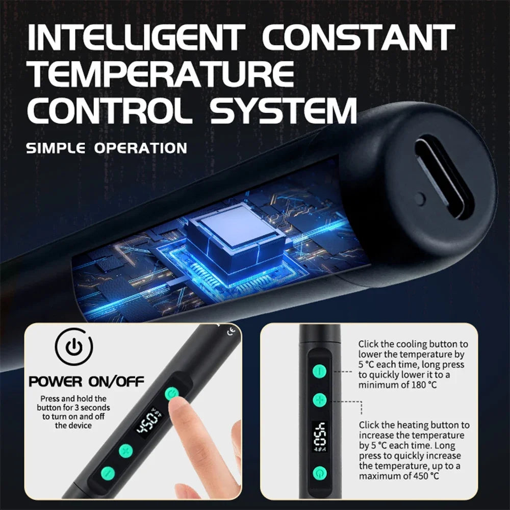 Fer à Souder Type-C 8-15W Température Réglable