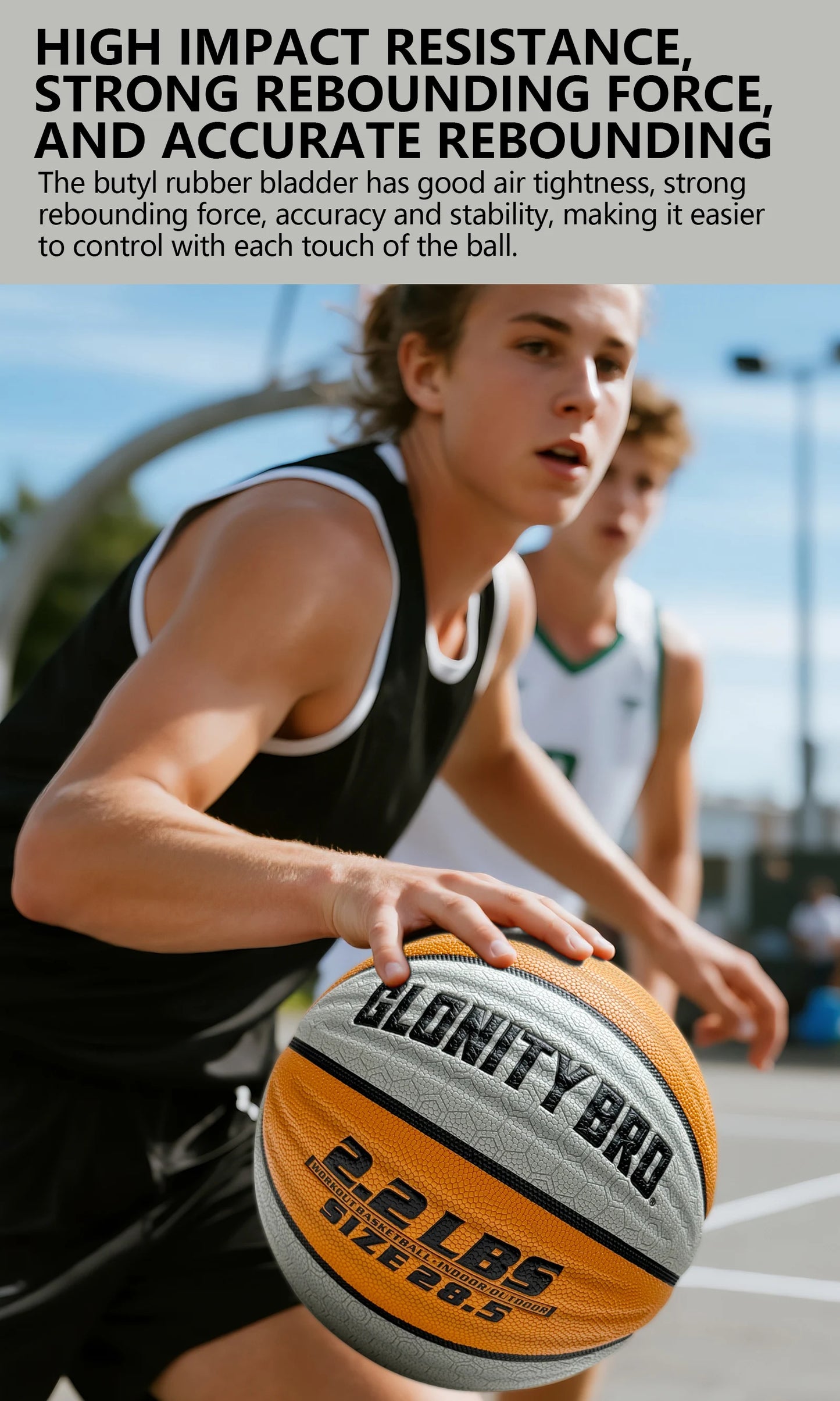 Weighted Training Basketball 3LBS/2.2LBS,Official Size 6/7 Wear-resistant Heavy Ball For Handling Dribbling&Passing,Rebounding