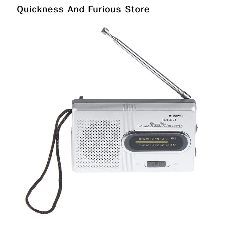 【TO】1PC Portable Mini Radio Handheld Dual Band SW/AM/FM Music Player Speaker with Telescopic Antenna Indoor/Outdoor Radio Stereo