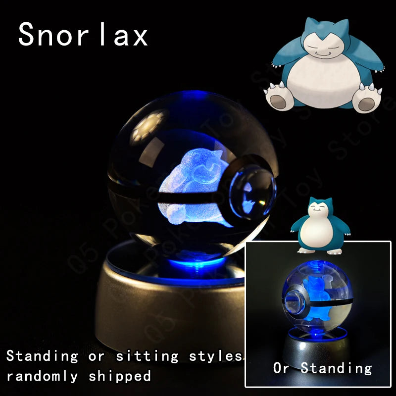 Veilleuse Pokémon 3D - Cristal de Collection (Pikachu/Gengar)