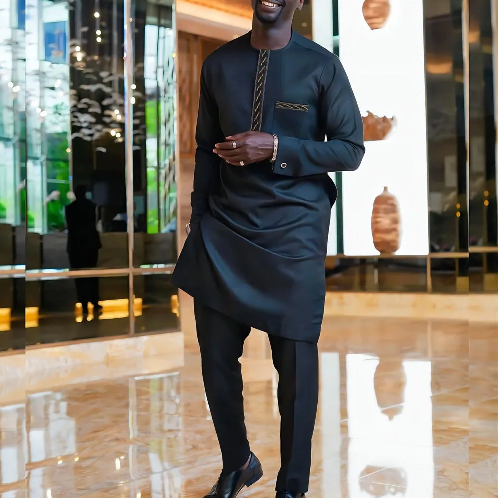 Ensemble Dashiki Africain 2 Pieces Homme