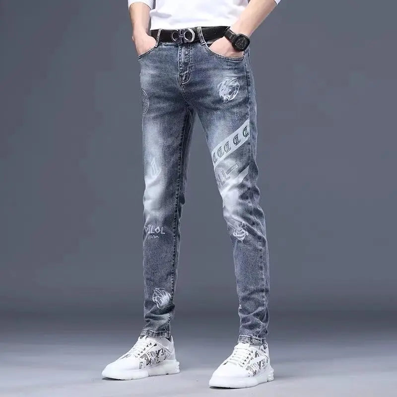 Jean Brode Patches Harajuku Slim Korean