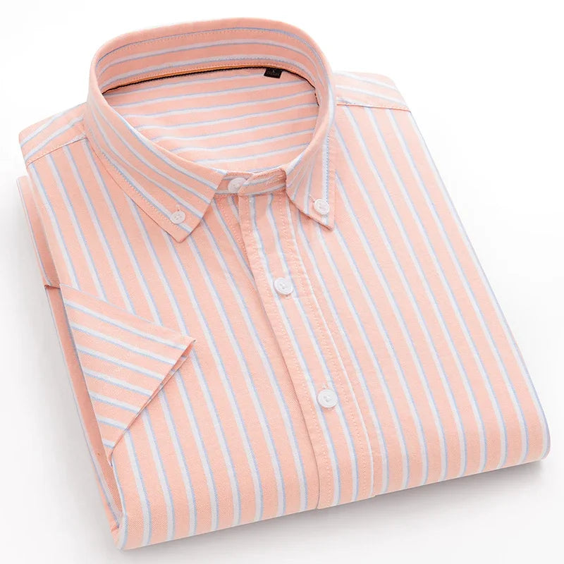 Chemise MC Coton Slim Fit Korean