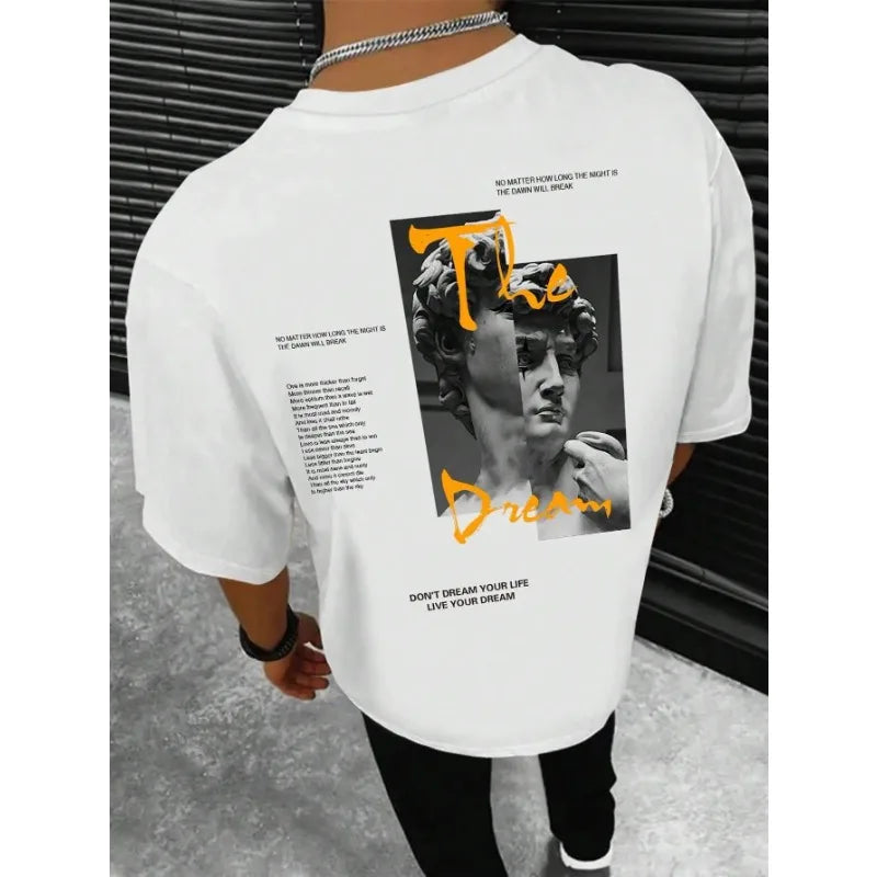 T-shirt Coton Streetwear "Live Your Dream"