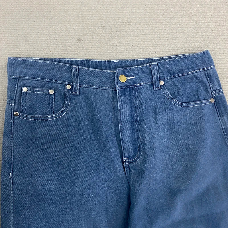 Pantalon Streetwear Brodé Couple Automne