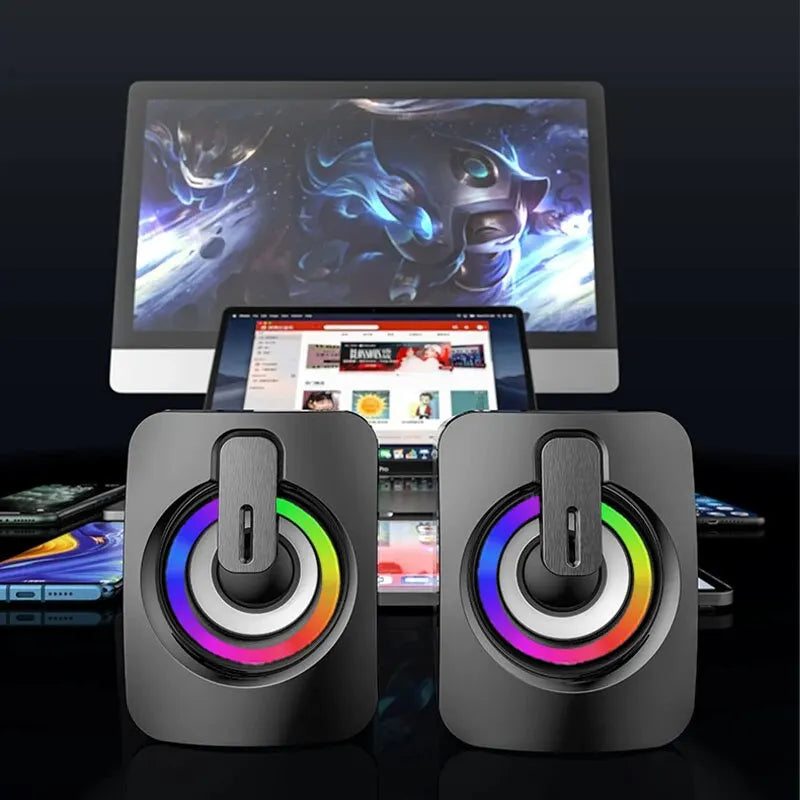 PC Speaker For Desktop Computer Laptops Caixa De Som Bluetooth Portable Sound Box Music USB wired Mini Speakers Column Acoustics