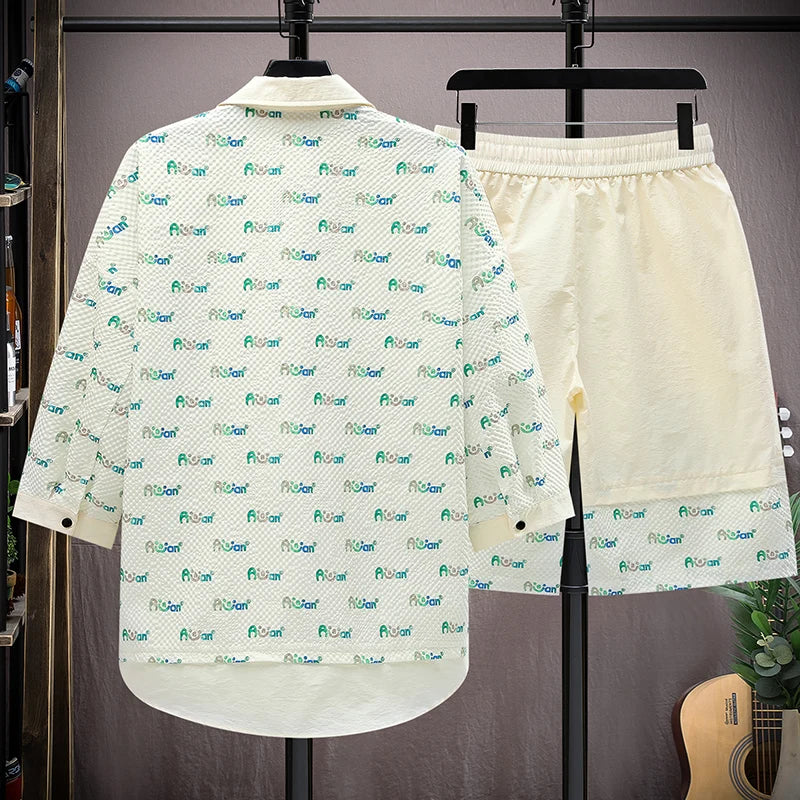 Ensemble Ete Chemise Short Casual Homme