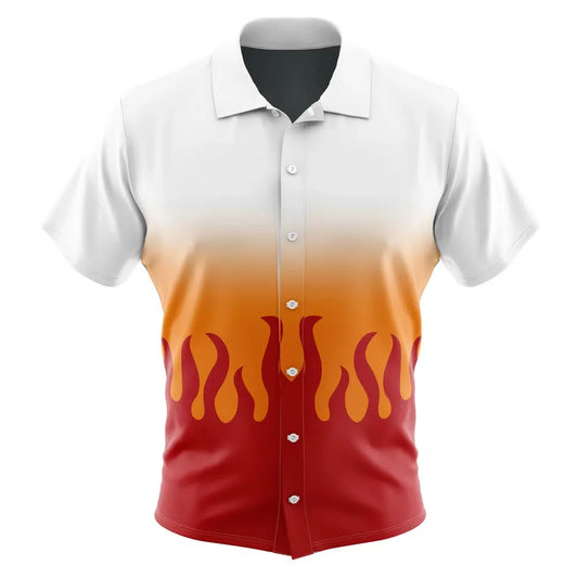 Chemise Hawaiian Rengoku Demon Slayer