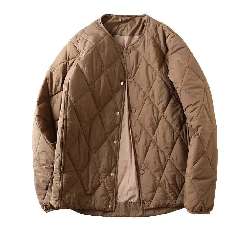 Manteau Coton Losange Couple Leger Hiver