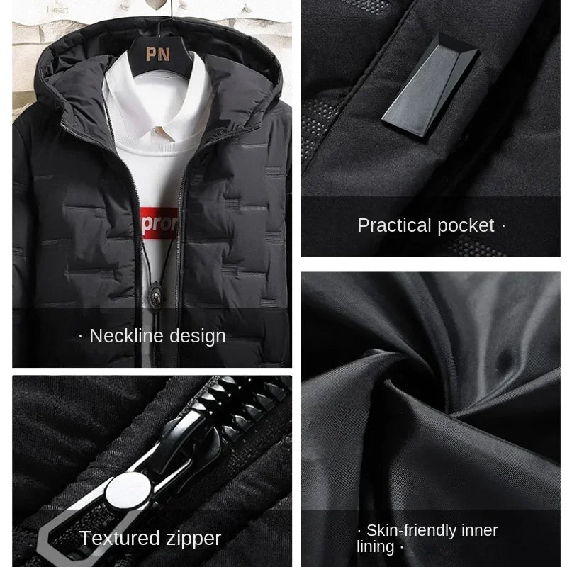 Parka Coton Outdoor Capuche Homme Hiver