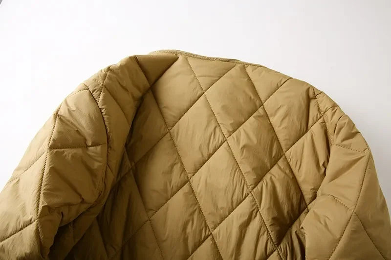 Manteau Coton Losange Couple Leger Hiver