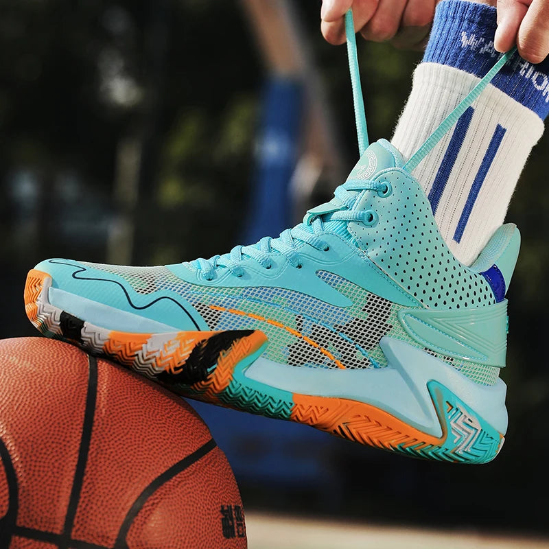 Sneaker Basketball Absorption Choc Homme
