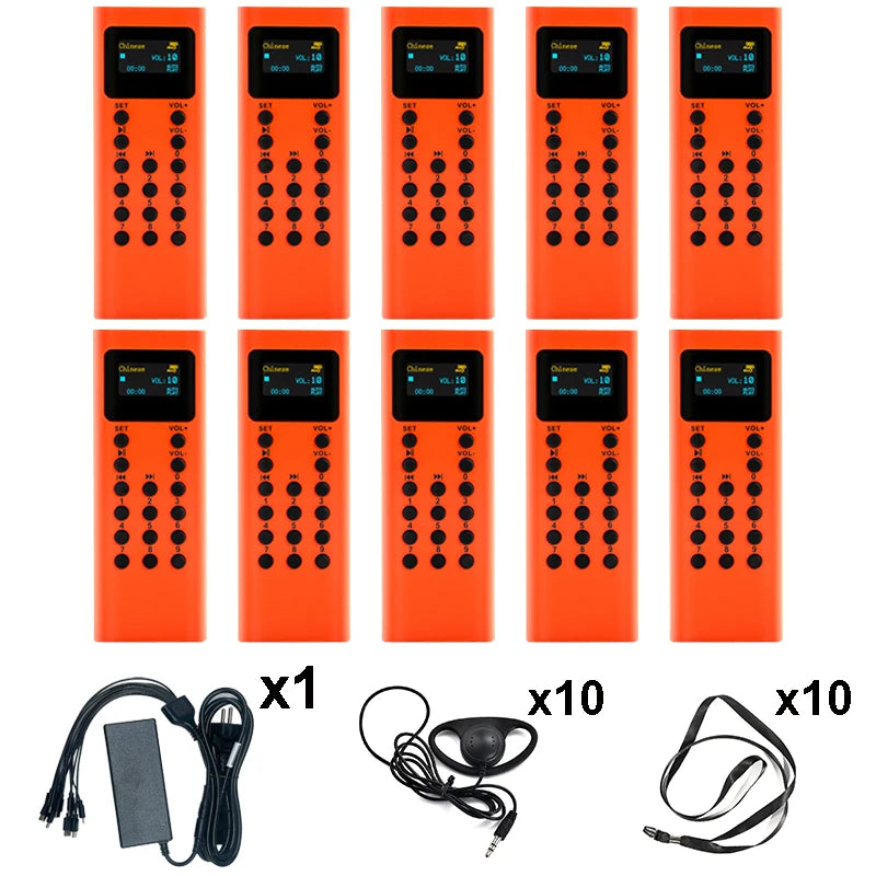 16GB Audio Guide System Museum Tourism Scenic Spot Audio Guide MP3 Player Different Languages Audio Guide