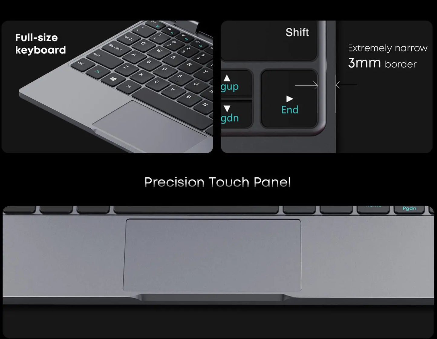 Laptop CHUWI MiniBook X 2en1 N150 16Go 512Go