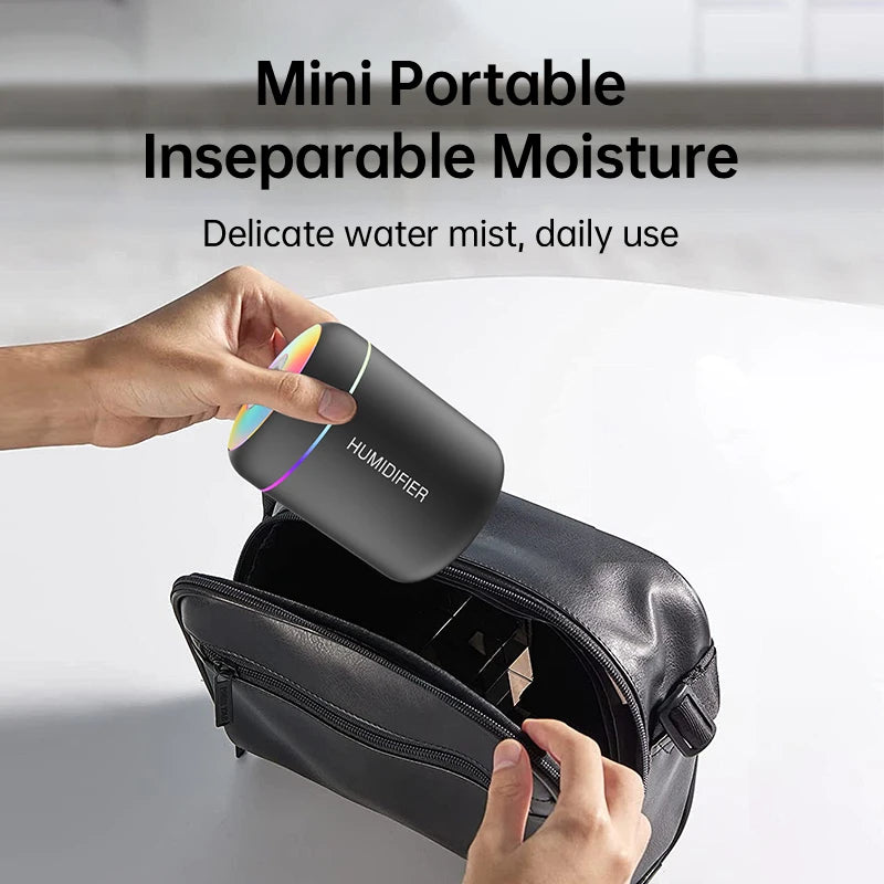 Mini Diffuseur d'Arômes - Humidificateur USB avec Effet LED