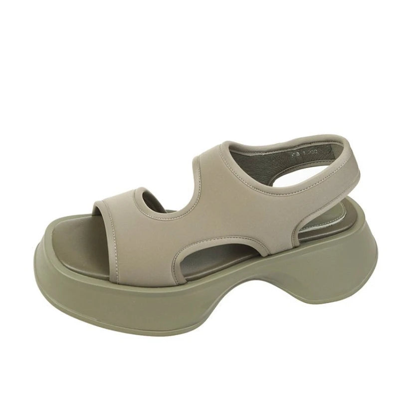 Compensées pour Femme Chaussures à Semelles, Sandales de dehors à Semelle Souple, Marche en Plein Air, à la Mode