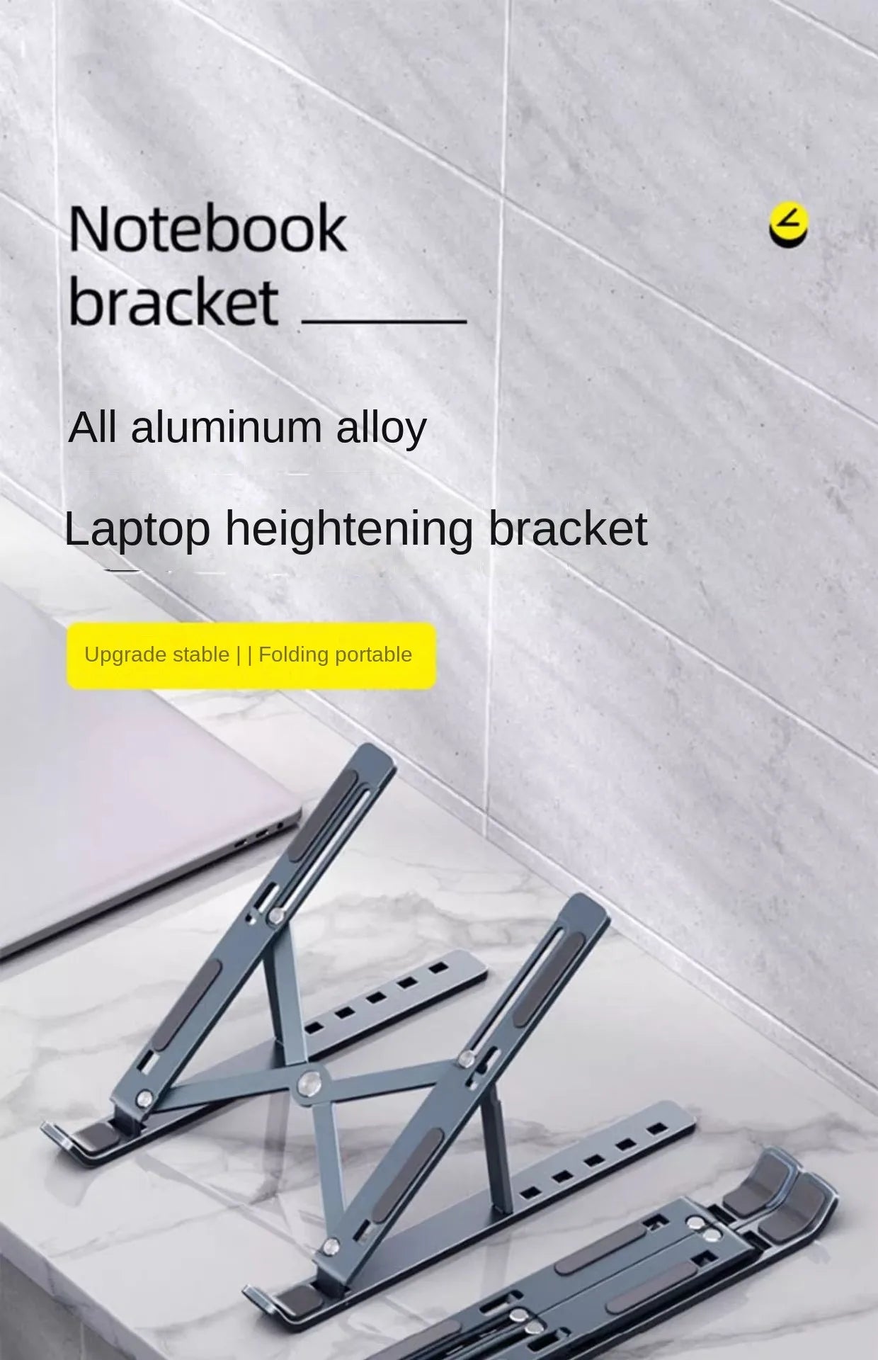 Portable Aluminum Laptop Stand Foldable Lap Top Base Notebook Support Computer Bracket For Macbook Air Pro Holder Accessories