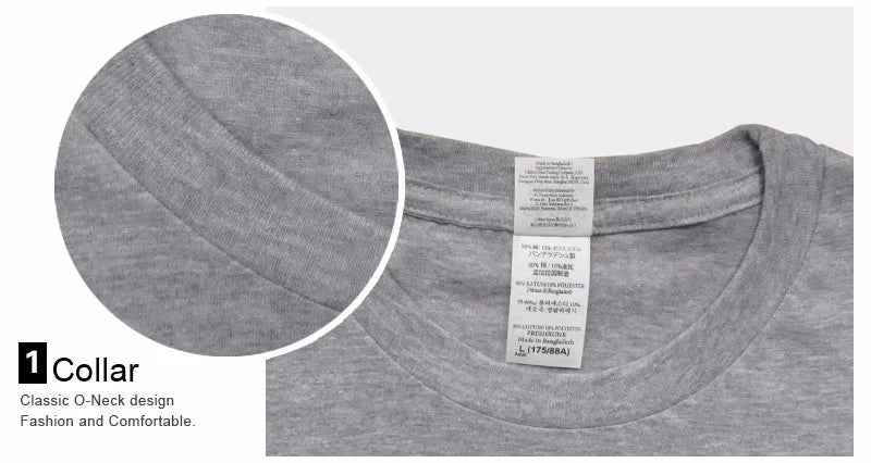 T-shirt Streetwear Lettres Coton Homme